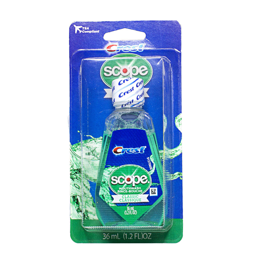 Travel Size Crest Scope Mint Mouthwash - 1.2 oz. Carded – Weiner's LTD
