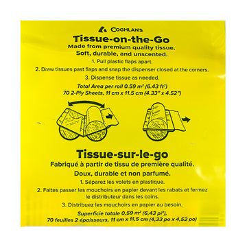 UNAVAILABLE - Coghlan's Tissue on the Go With Plastic Dispensers - Pack of 2