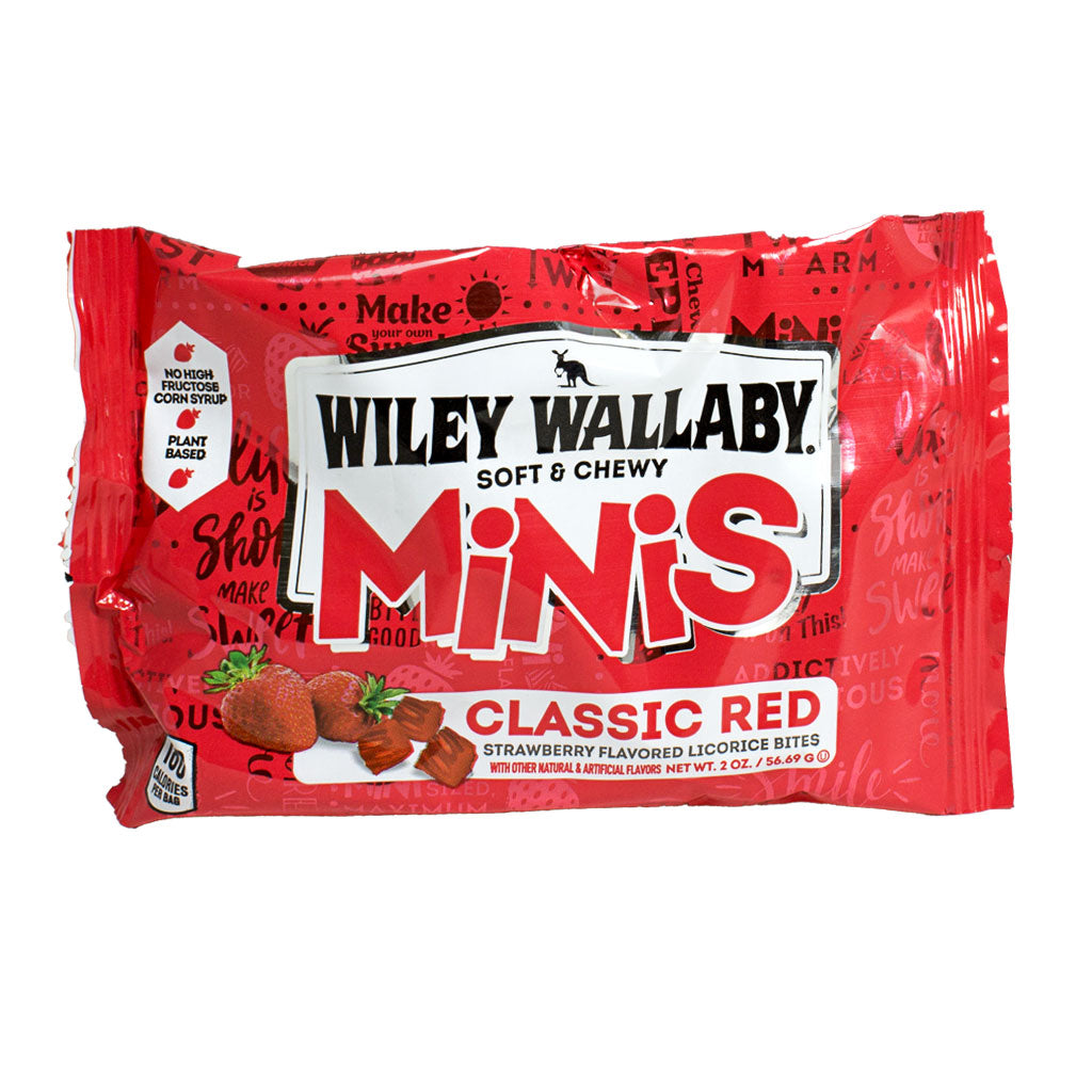 Wholesale Wiley Wallaby Classic Red Minis Licorice Bites - 2 oz