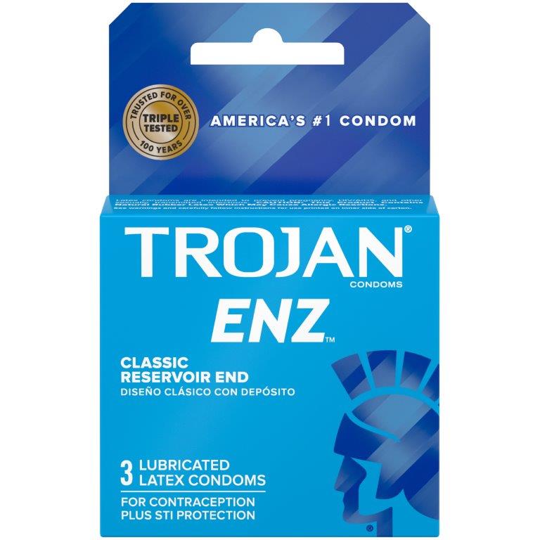 Wholesale Trojan Enz Lubricated Condoms Box - Box of 3 – Weiner's LTD