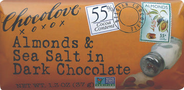 UNAVAILABLE - Chocolove Almonds & Sea Salt in Dark Chocolate - 1.3 oz.