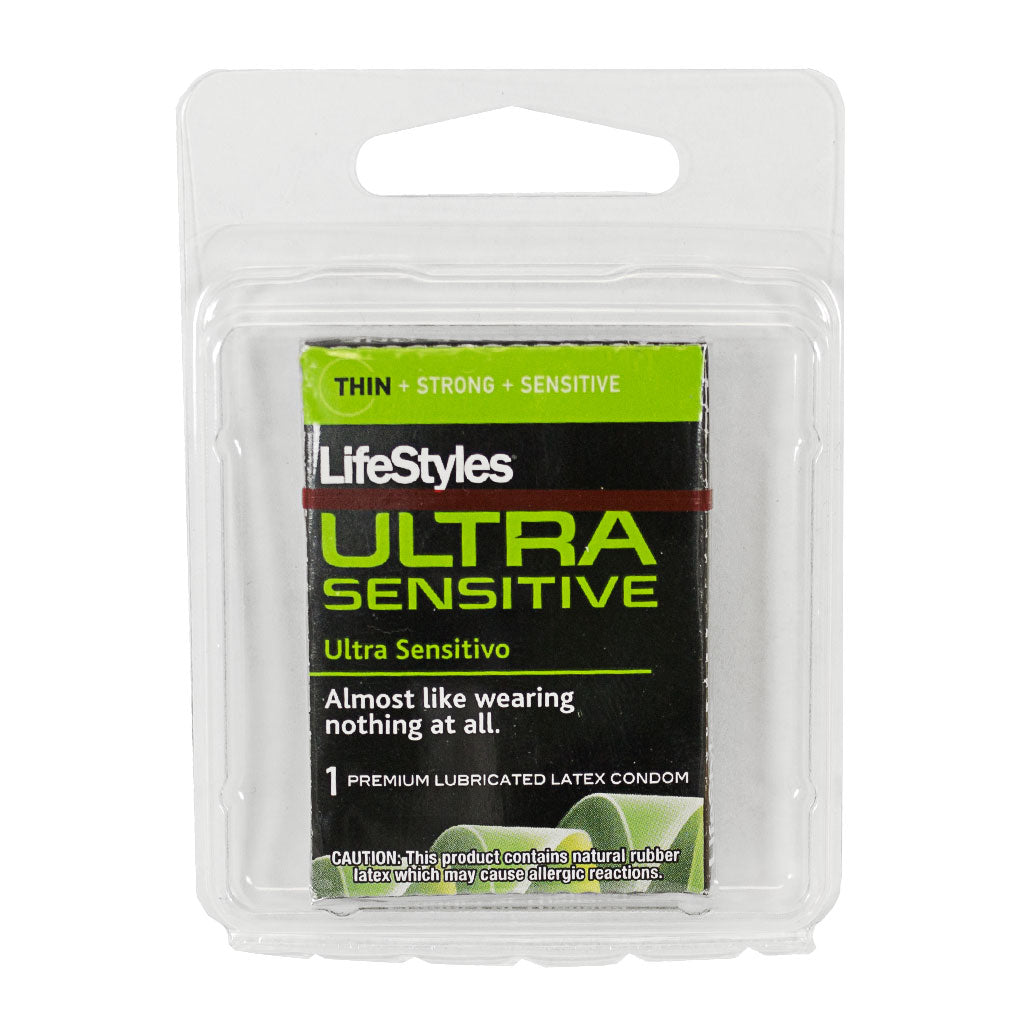 Wholesale Lifestyles Ultra Sensitive Condom - Card of 1  Weiner's LTD
