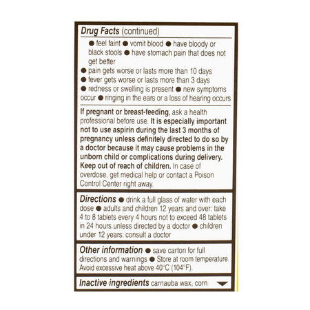 Bayer Aspirin Low Dose 81 mg, 32ct