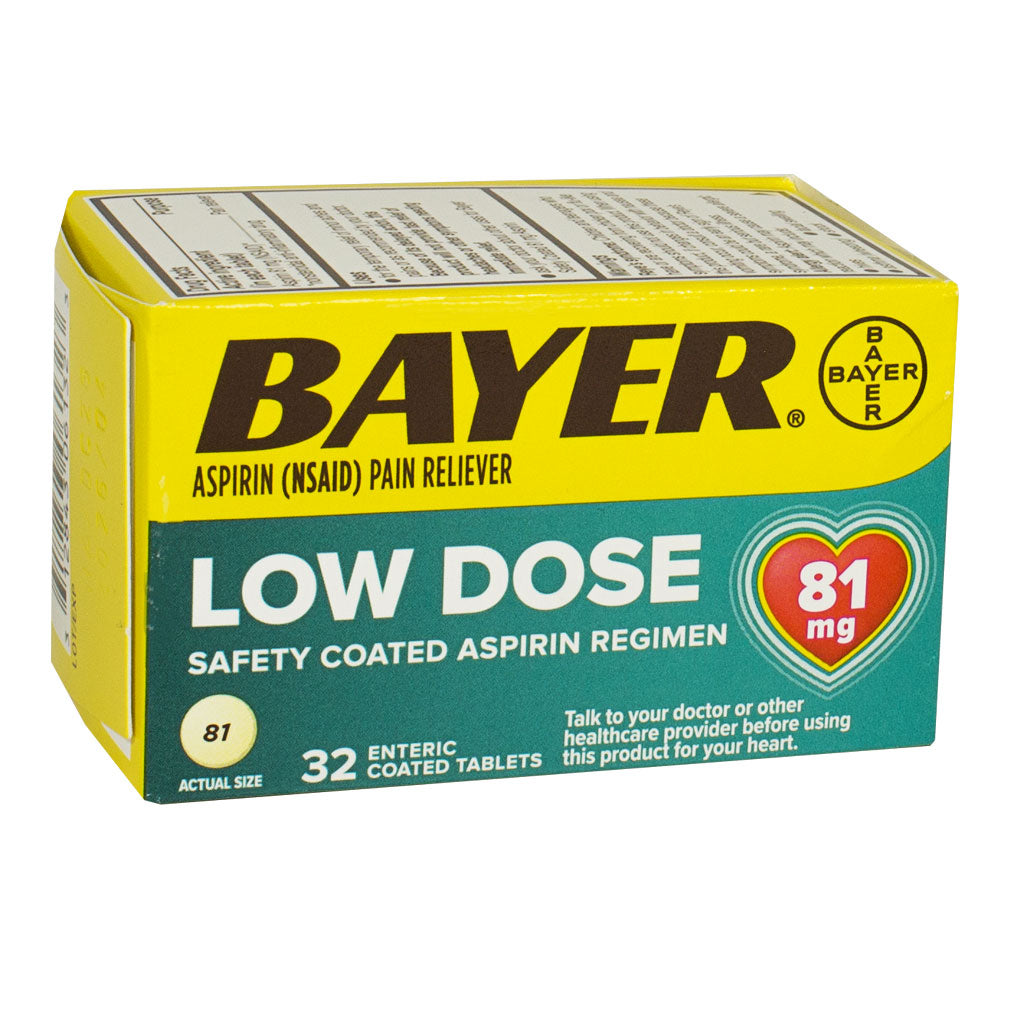 Wholesale Bayer Aspirin Low Dose 81 mg, 32ct - Weiner's LTD