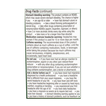 Excedrin Migraine Caplets - Box of 24