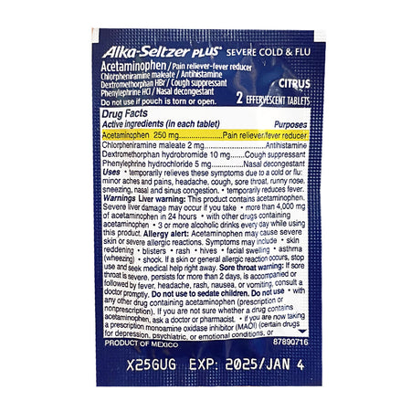 Alka-Seltzer Plus Cold - Pack of 2