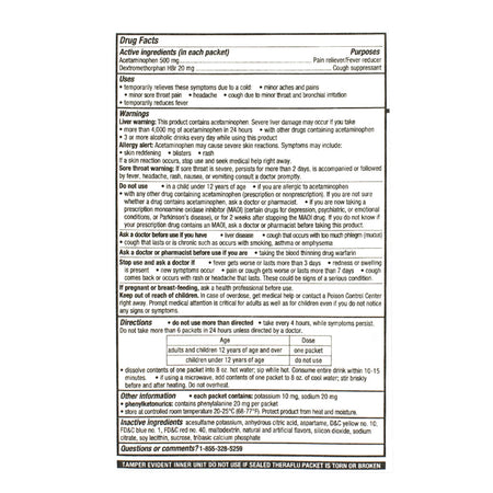 Theraflu Severe Cold & Cough Daytime - Card of 1