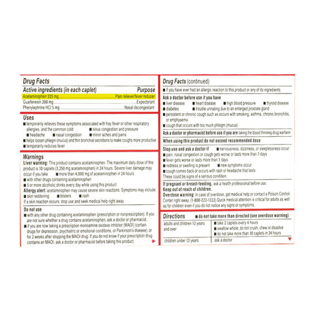 Tylenol Sinus Severe - Box of 24