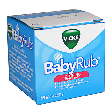 NEW Vicks Baby Rub Non-Medicated Soothing Chest Rub Ointment - 1.76 oz.