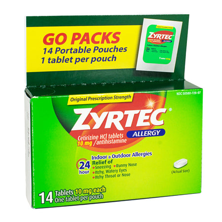 Zyrtec 24 Hour Allergy Relief Tablets 14ct