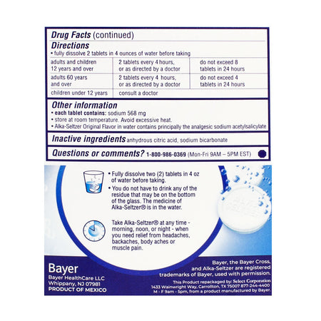 Alka-Seltzer Pain Relief - Pack of 2