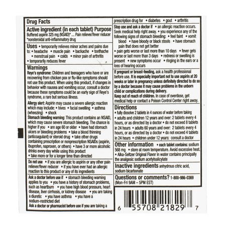 Alka-Seltzer Pain Relief - Card of 4