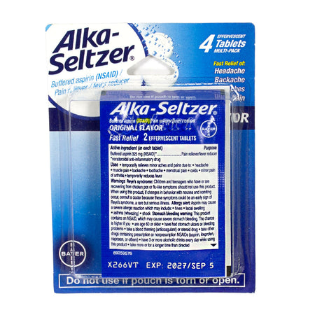 Alka-Seltzer Pain Relief - Card of 4
