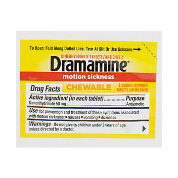 Dramamine Motion Sickness Relief Tablets - Pack of 2