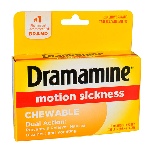 Dramamine Motion Sickness Relief Chewables - Box of 8