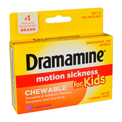 Dramamine for Kids Chewable Tablets - Card of 8