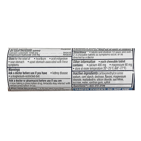 Rolaids Ultra Strength Antacid Mint Tablets - Roll of 10