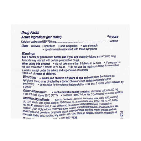 Tums Antacid Chewy Bites Assorted Berries - Packet of 2