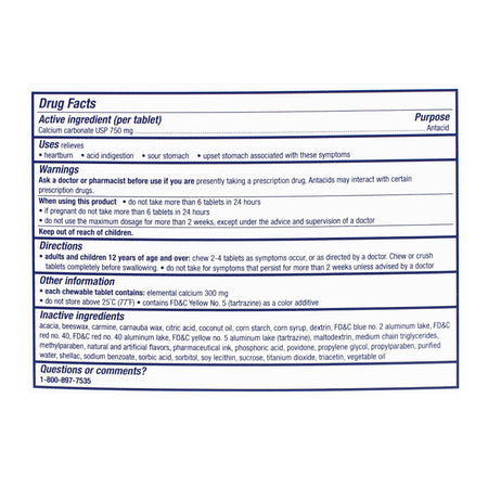 Tums Antacid Chewy Bites Assorted Berries - Packet of 2