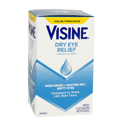 Visine Dry Eye Relief 0.5 oz, Twin Pack