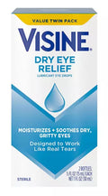 Visine Dry Eye Relief 0.5 oz, Twin Pack