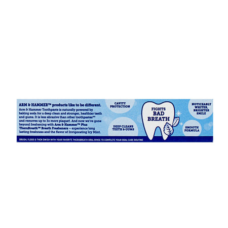 Arm & Hammer Plus Therabreath Icy Mint Toothpaste - 0.9 oz.