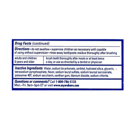 Arm & Hammer Plus Therabreath Icy Mint Toothpaste - 0.9 oz.