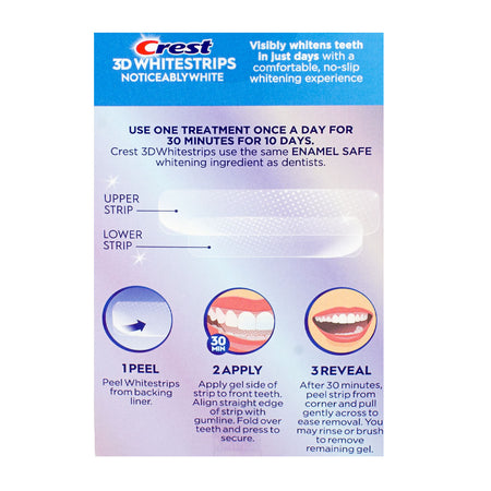 Crest 3D Whitestrips At-Home Teeth Whitening Kit - Box of 10 Treatments