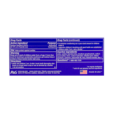 DBM - Crest 3D White Stain Eraser Toothpaste, Polishing Mint- 2.7 oz