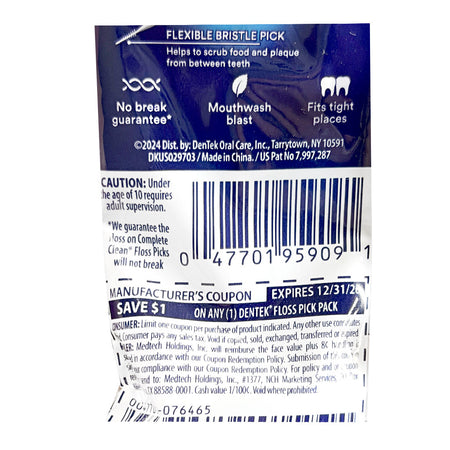 DenTek Easy Reach Floss Picks - 3 ct.