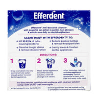 Efferdent Anti-Bacterial Denture Cleanser - Box of 20