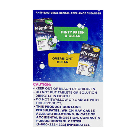 Efferdent Anti-Bacterial Denture Cleanser - Box of 44