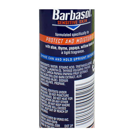 Barbasol Sensitive Skin Shaving Cream - 2 oz.