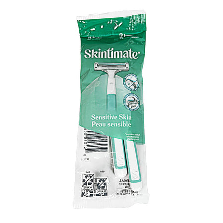 Schick Skintimate Slim Twin Sensitive Razor for Women - Pack of 2