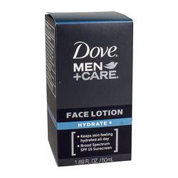 Dove Men + Care Hydrate Face Lotion +SPF15 Sunscreen - 1.69oz.
