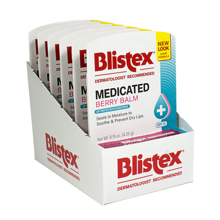 Blistex Medicated Berry Lip Balm SPF 15 - 0.15 oz. Tube