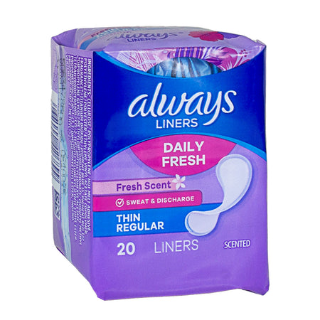 Always Thin Active Scented Liners - Pack of 20