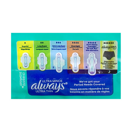 Always Ultra-Thin Maxi Pads with Wings - 8 ct