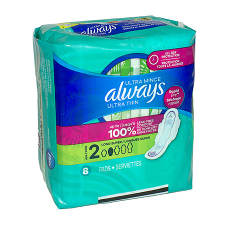 Always Ultra-Thin Maxi Pads with Wings - 8 ct