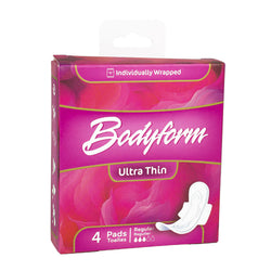 Bodyform Ultra-Thin Individually Wrapped Sanitary pads - 4 ct.