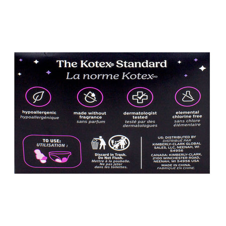 Kotex Core Ultrathin Overnight Pads- 16 ct