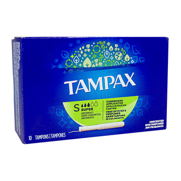 Tampax Super Biodegradable Tampons - Box of 10