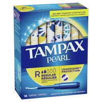 Tampax Pearl Tampons Regular Unscented - 18 ct.