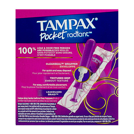 DBM - Tampax Pocket Radiant Tampons Super Unscented - 14 ct.