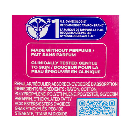 Tampax Pocket Radiant Tampons Regular Unscented - 14 ct.