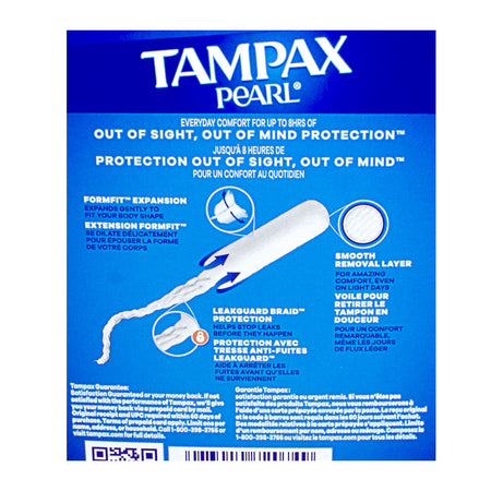 Tampax Pearl Super Unscented Tampons - 10 ct.