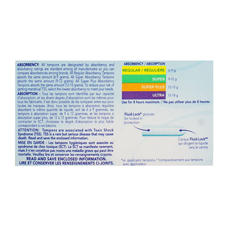 o.b. Multi-Pack ( 18 Regular/ 12 Super/ 10 Super Plus) - 40ct