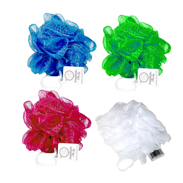 NEW FreeStyle Netted Bath Puff - Assorted Colors