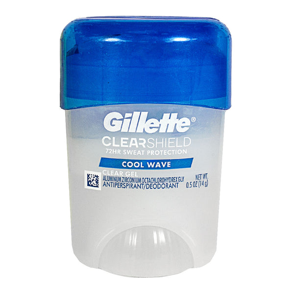 NEW Gillette Cool Wave Clear Gel Antiperspirant and Deodorant for Men  - 0.5 oz.