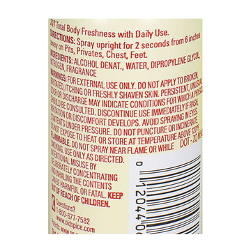 Old Spice Total Body Vanilla + Shea Aluminum Free Deodorant Body Spray - 1 oz.